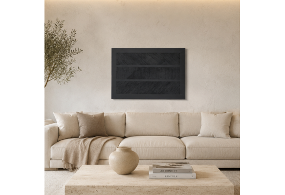 Terra Modern Dokulu Tablo Siyah 50×70 cm
